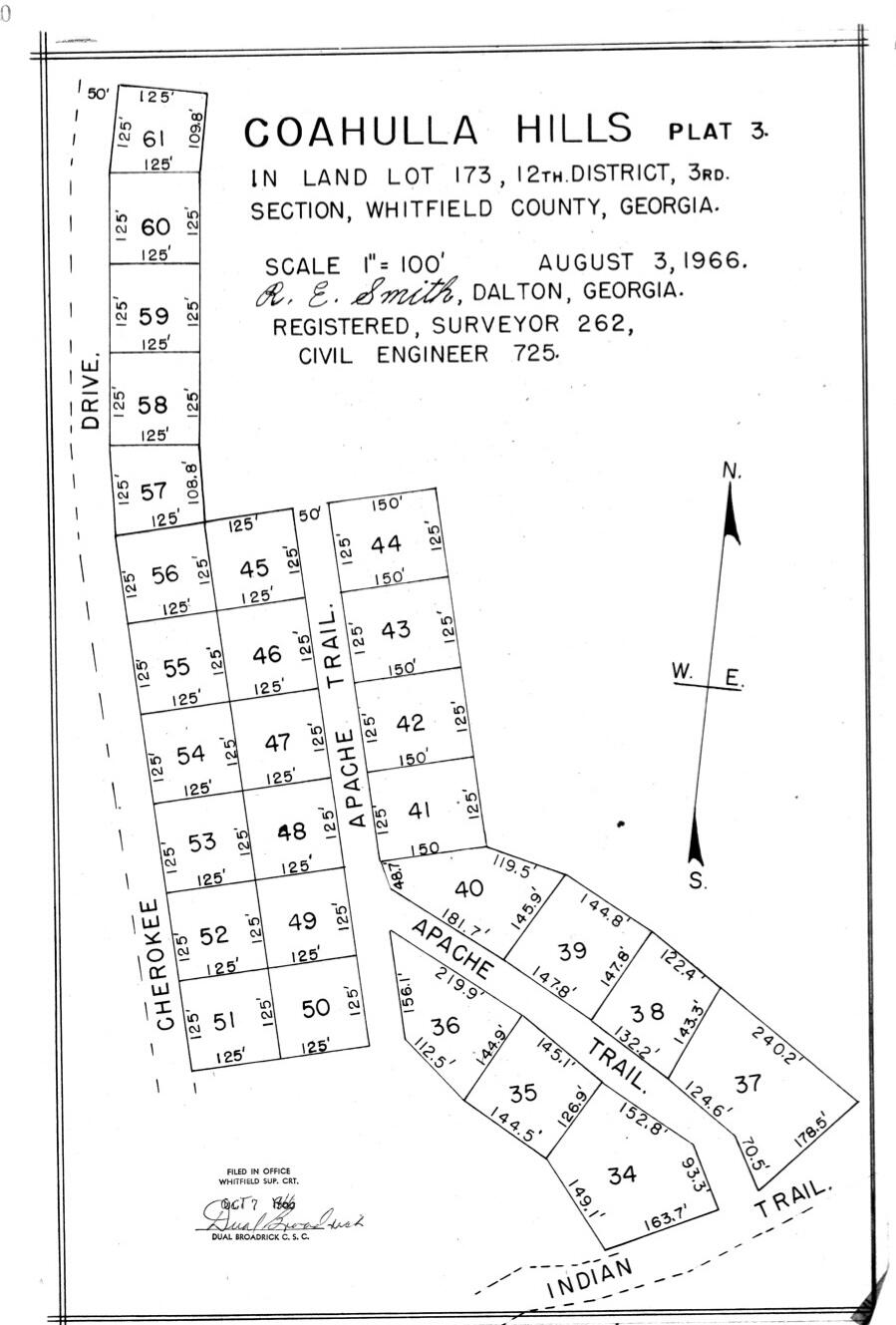 0 Cherokee Drive Northeast Dalton, GA 30721 - Photo 36 of 36 DRJ Subdivision Plat