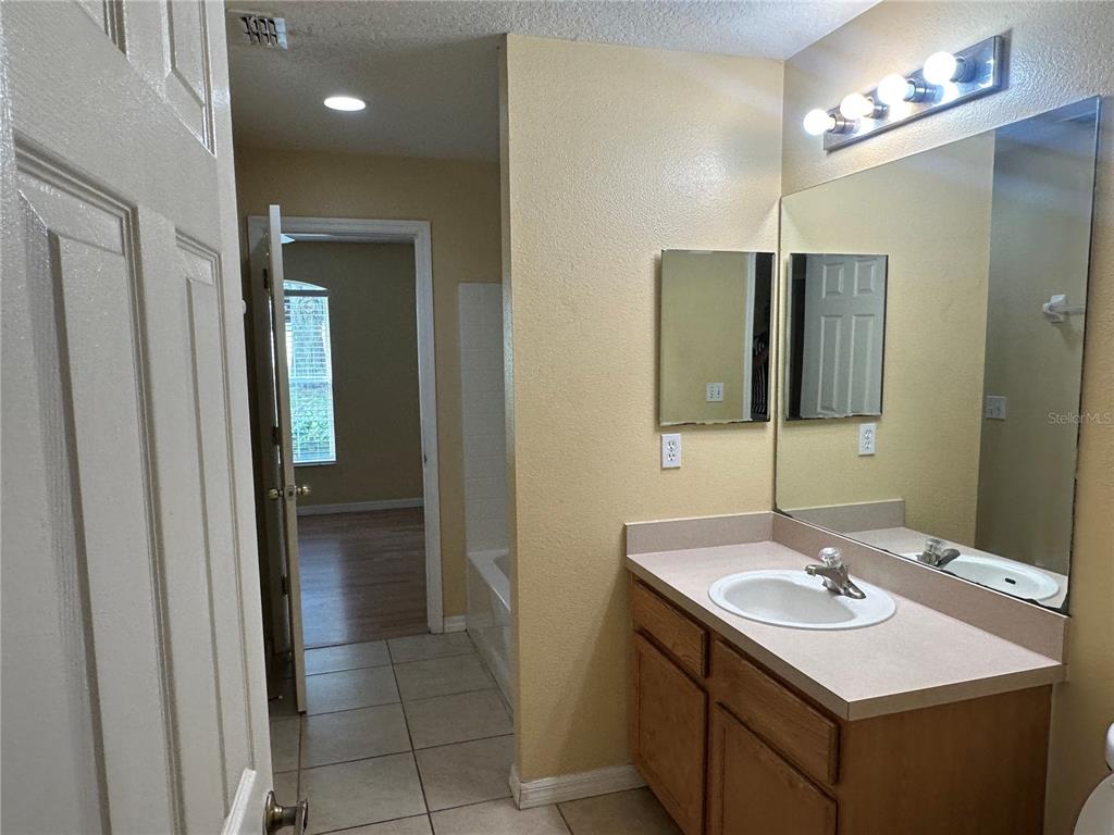 1105 Hill Mount Drive Minneola, FL 34715 - Photo 9 of 12 a bathroom with a sink and a mirror