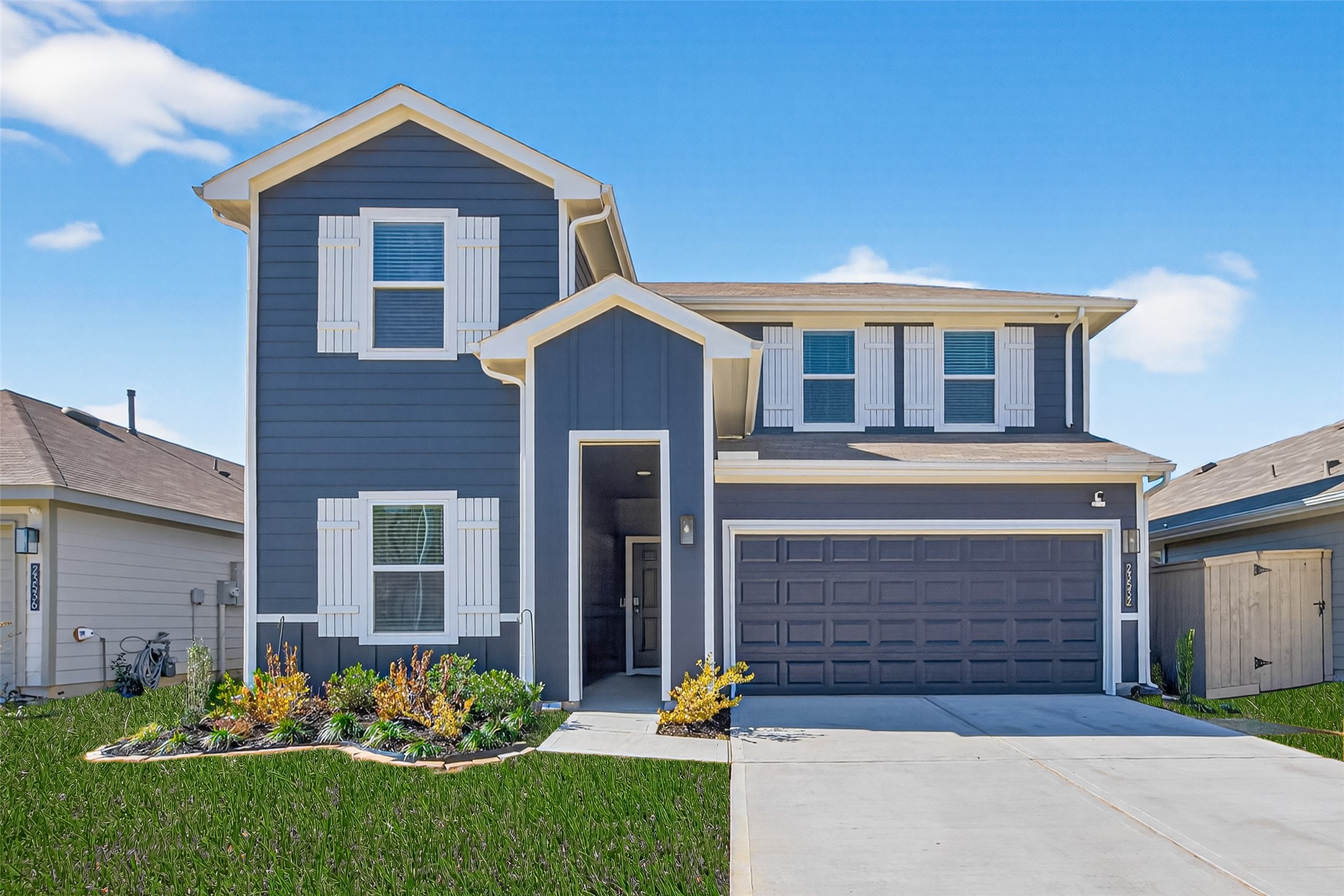 23532 Nectar Crest Heights Splendora, TX 77372 - Photo 4 of 22 Front (grass color enhanced)