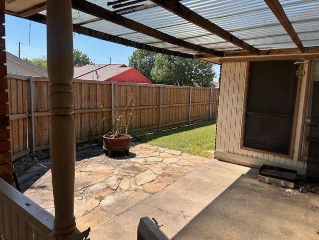 422 South 4th Street Wylie, TX 75098 - Photo 3 of 22 a view of a backyard with a small cabin