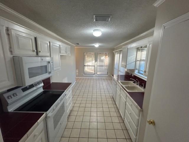 422 South 4th Street Wylie, TX 75098 - Photo 10 of 22 a hallway with a large kitchen island white cabinets and stainless steel appliances