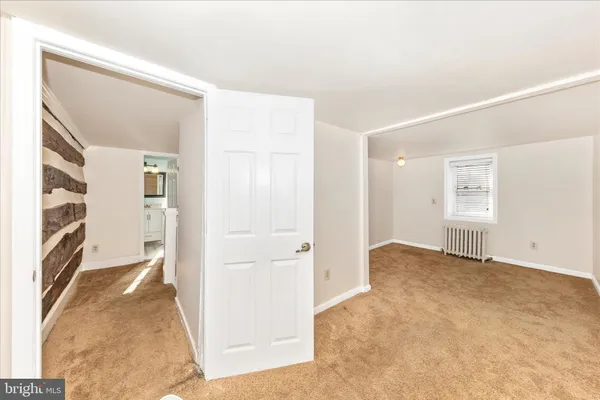 a view of an empty room