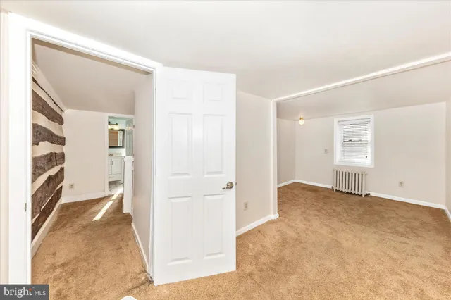 a view of an empty room