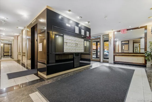 a view of gallery with windows