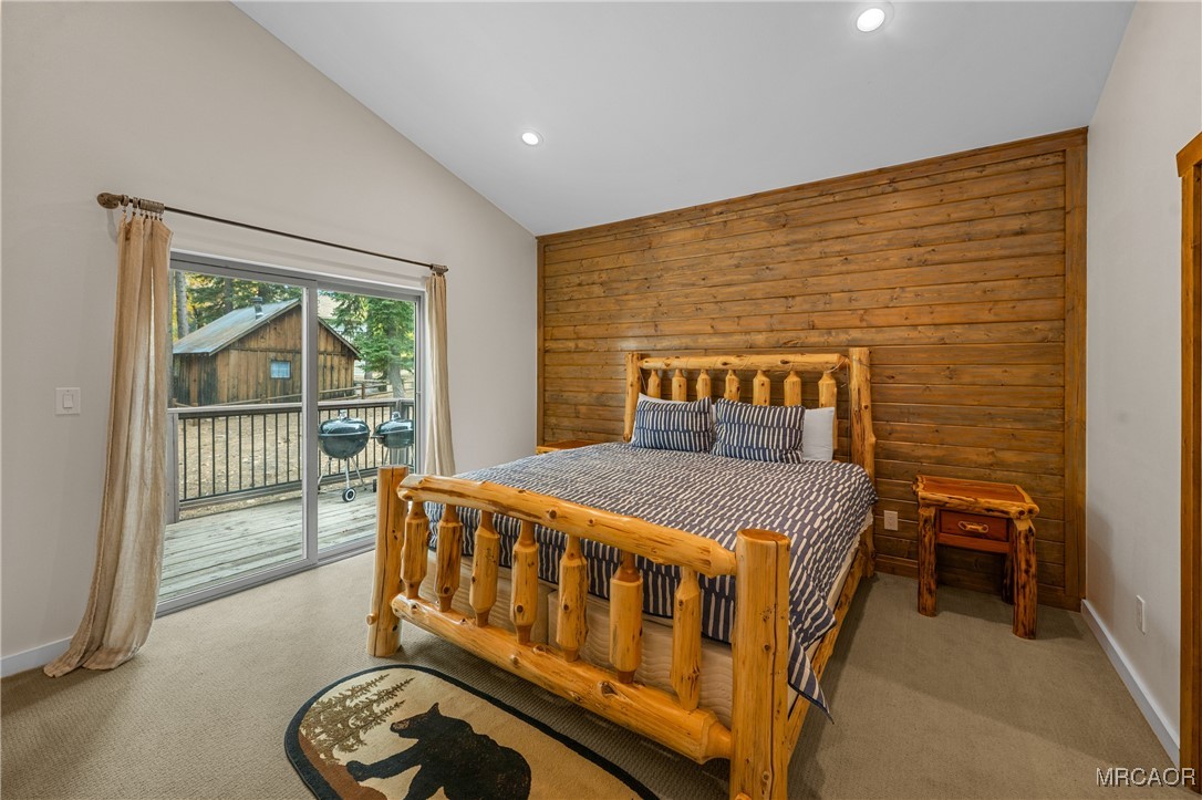 855 Conklin Road Big Bear Lake, CA 92315 - Photo 30 of 44 a bedroom with a bed and a window