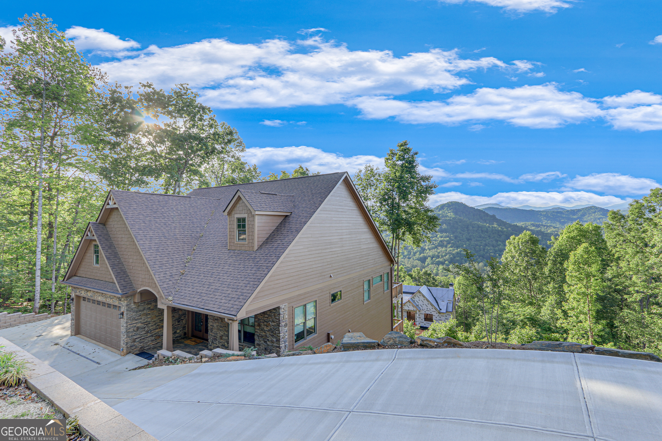 103 Bent Grass Way Clayton, GA 30525 - Photo 28 of 28 a front view of a house with a yard and mountain view in back