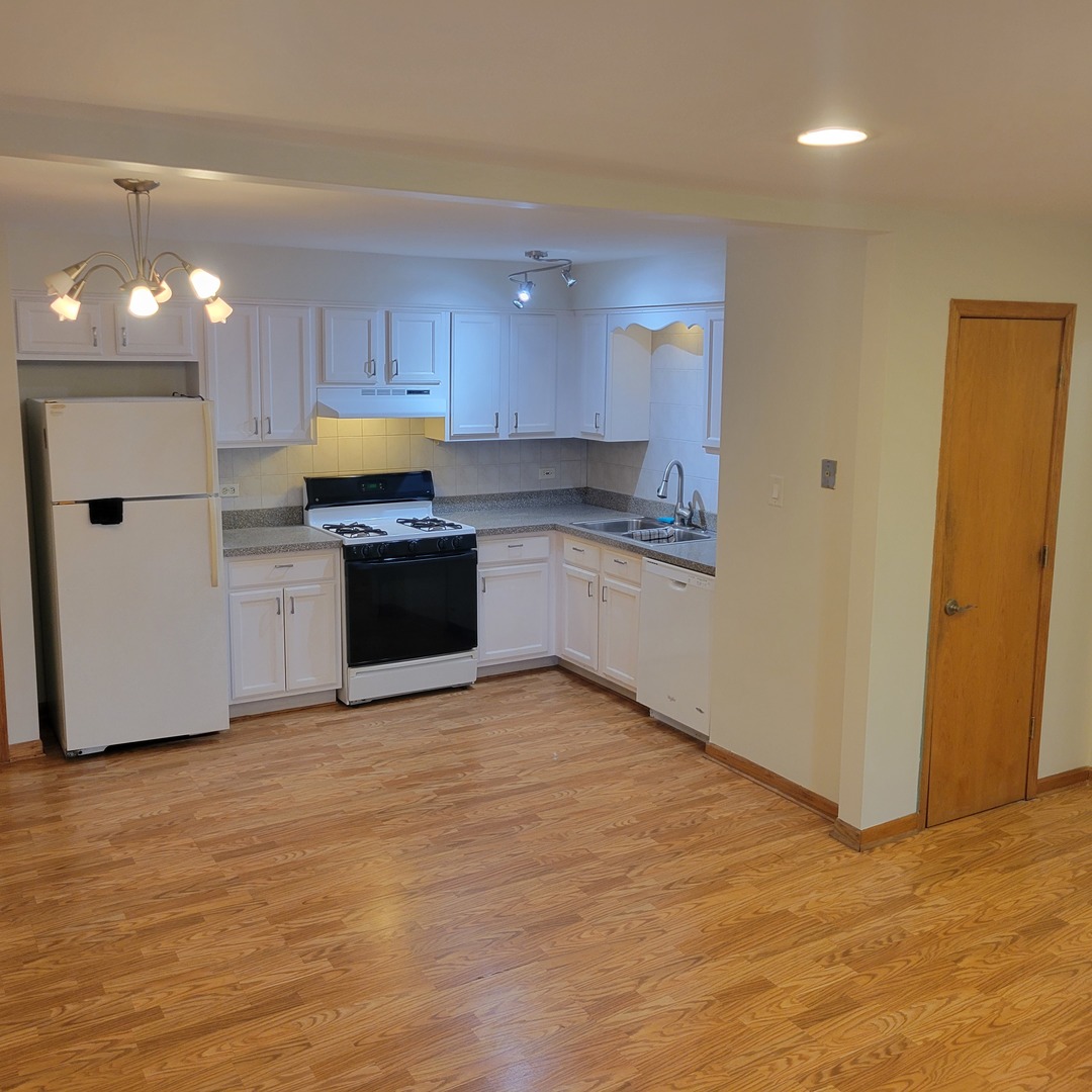10330 Ridgeland Avenue, Unit 308 Chicago Ridge, IL 60415 - Photo 4 of 9 a kitchen with stainless steel appliances granite countertop a stove a sink and a refrigerator