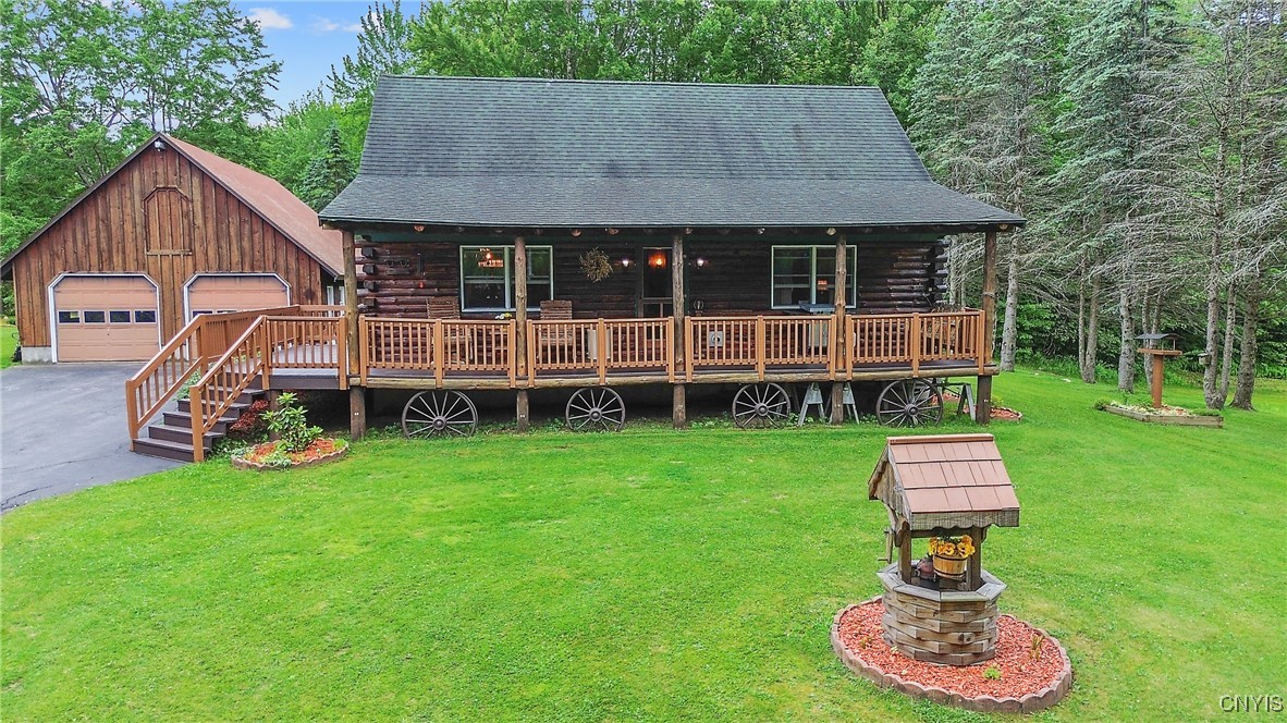 854 County Rte 19 Williamstown, NY 13493 - Photo 36 of 50 Drone shot of front of home and garage