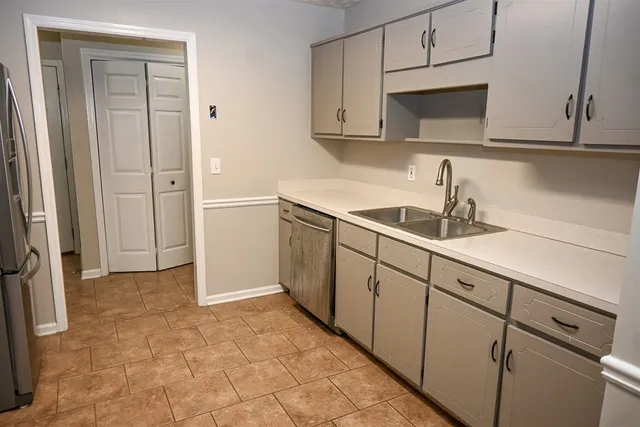 a view of a livingroom with a window