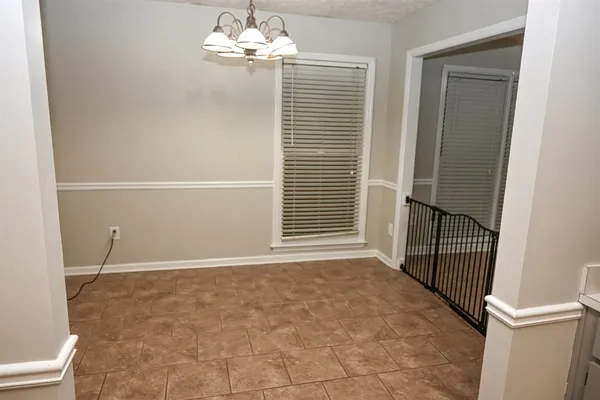 an empty room with window