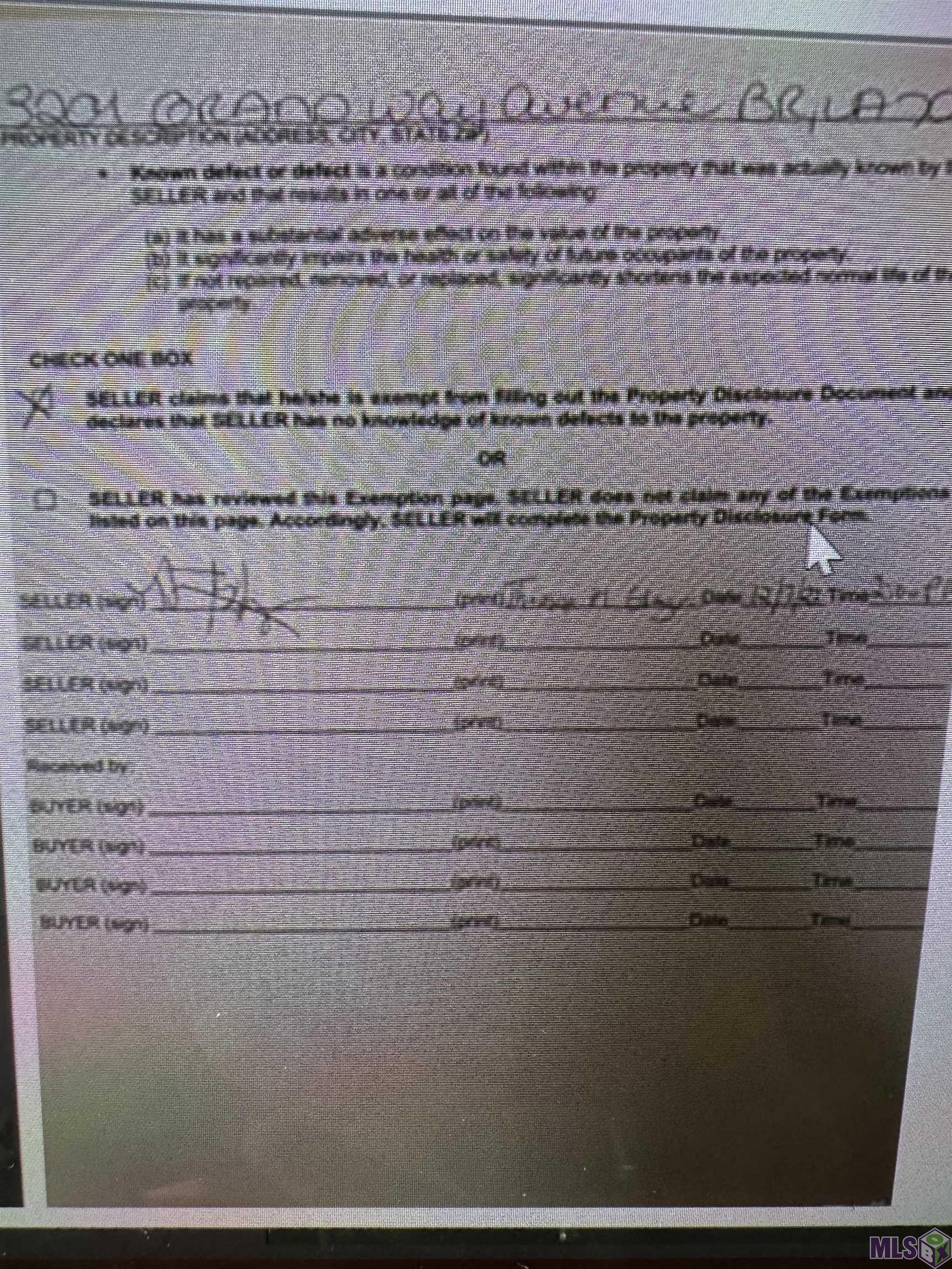 3204 Grand Way Avenue Baton Rouge, LA 70810 - Photo 13 of 14 Property Description Disclosure