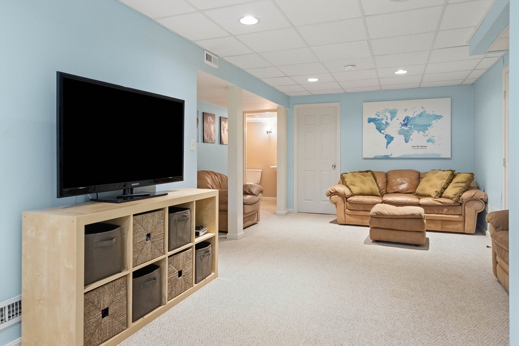145 River Street Middleton, MA 01949 - Photo 31 of 42 a living room with furniture and a flat screen tv