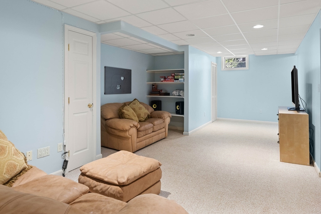 145 River Street Middleton, MA 01949 - Photo 32 of 42 a living room with furniture and a flat screen tv