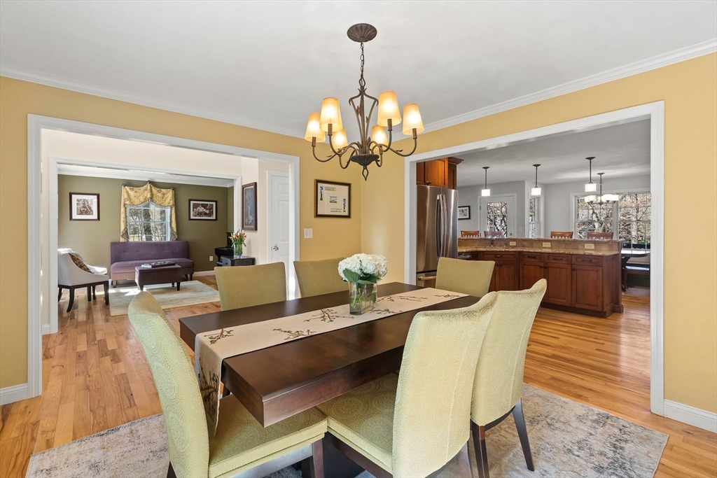 145 River Street Middleton, MA 01949 - Photo 8 of 42 a view of a dining room with furniture and wooden floor