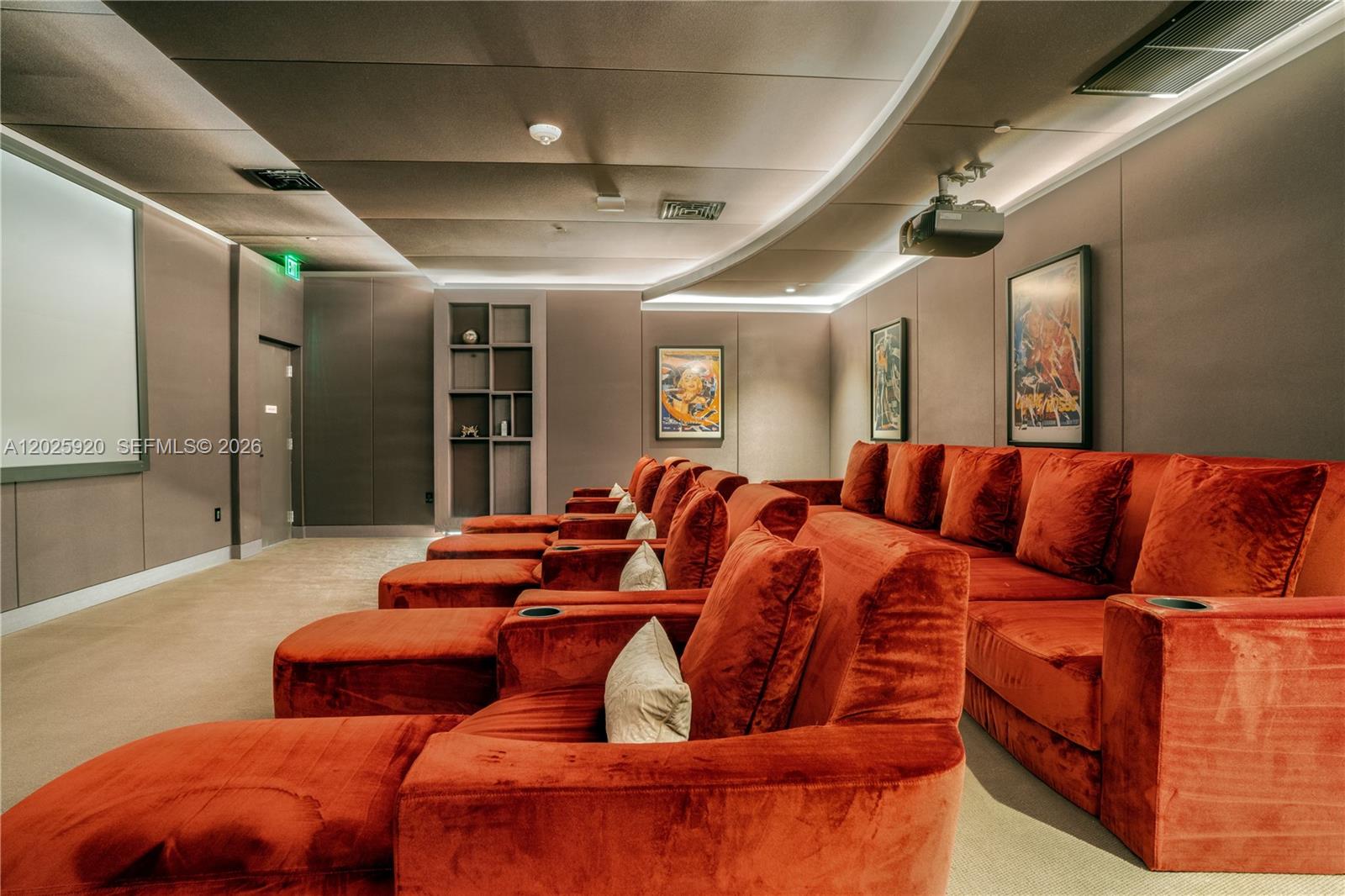 1000 Brickell, Unit 2014 Miami, FL 33131 - Photo 7 of 30 a living room with furniture and a chandelier