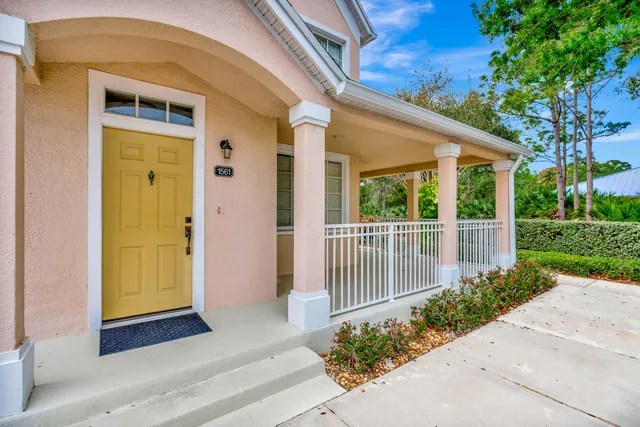 a view of a house with a porch
