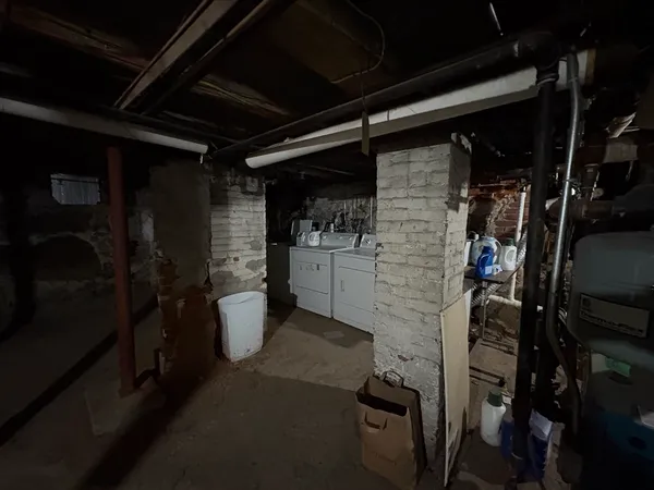 a view of storage and utility room