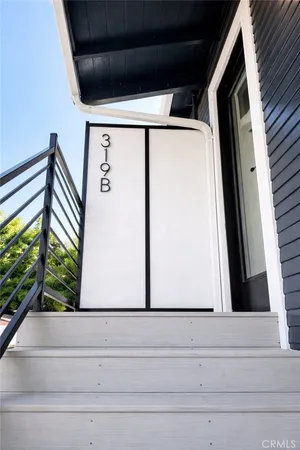 a view of a garage