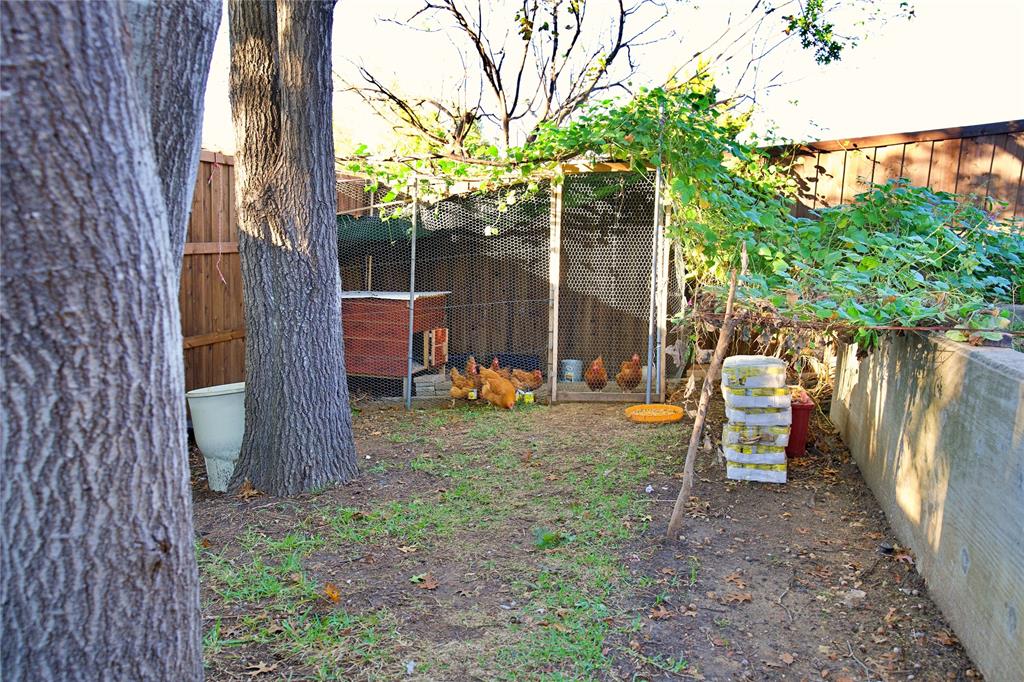 2025 High Bluff Drive Garland, TX 75041 - Photo 33 of 35 a backyard of a house with barbeque oven