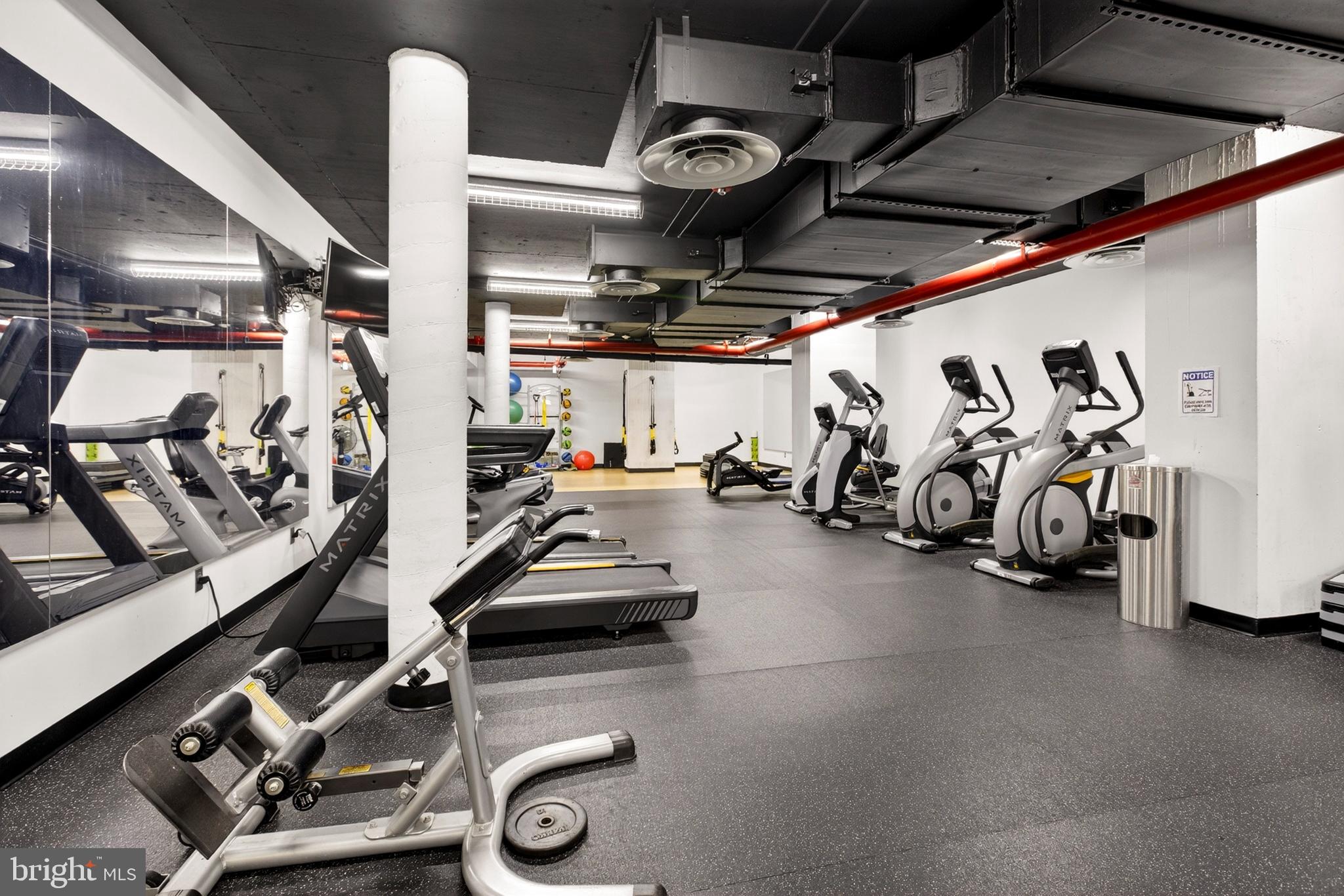 1245 4th Street Southwest, Unit E106 Washington, DC 20024 - Photo 13 of 33 a view of a room with gym equipment