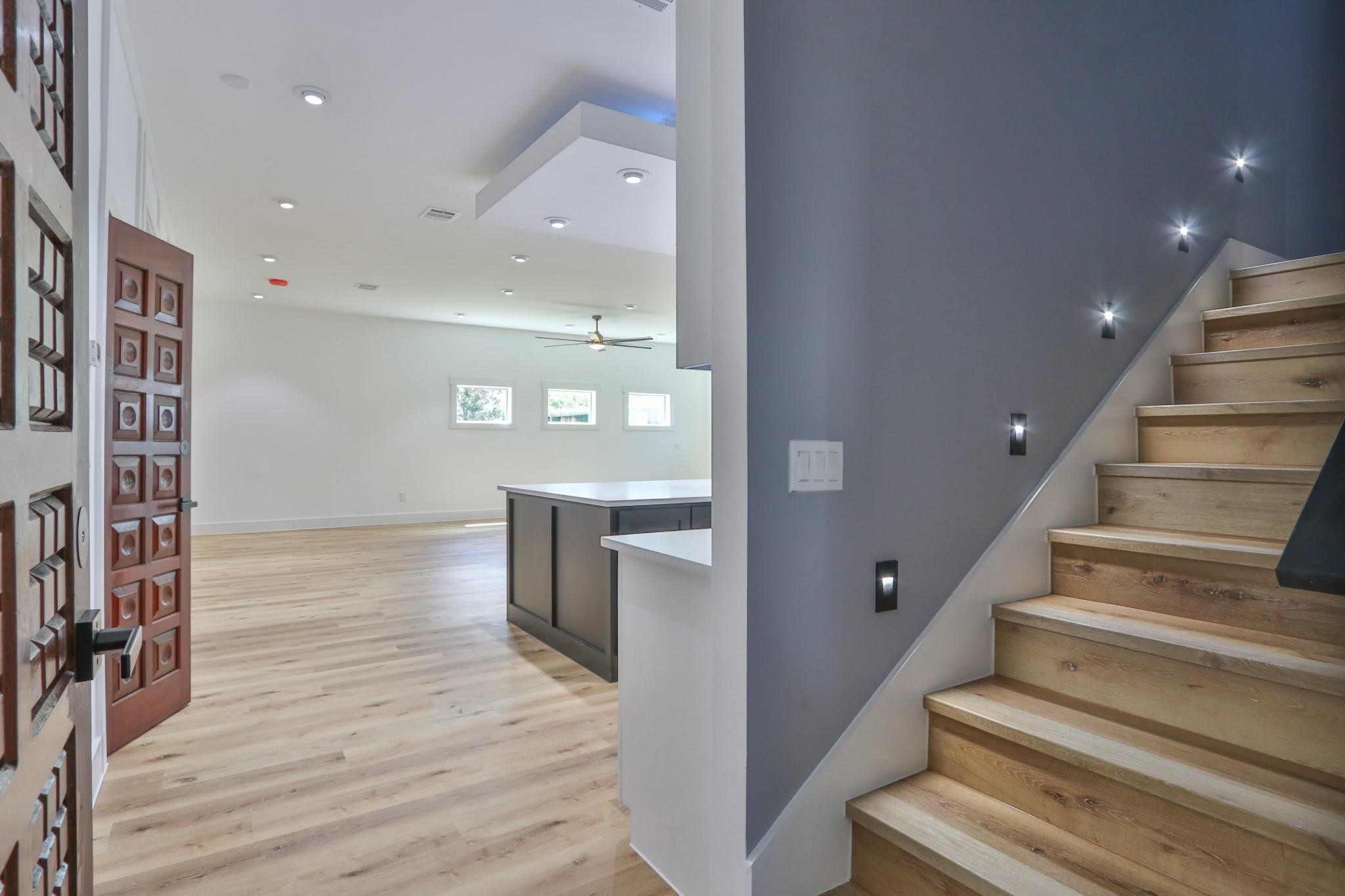 601 Cottage Street Houston, TX 77009 - Photo 26 of 48 Stairs off of kitchen to 2nd floor.