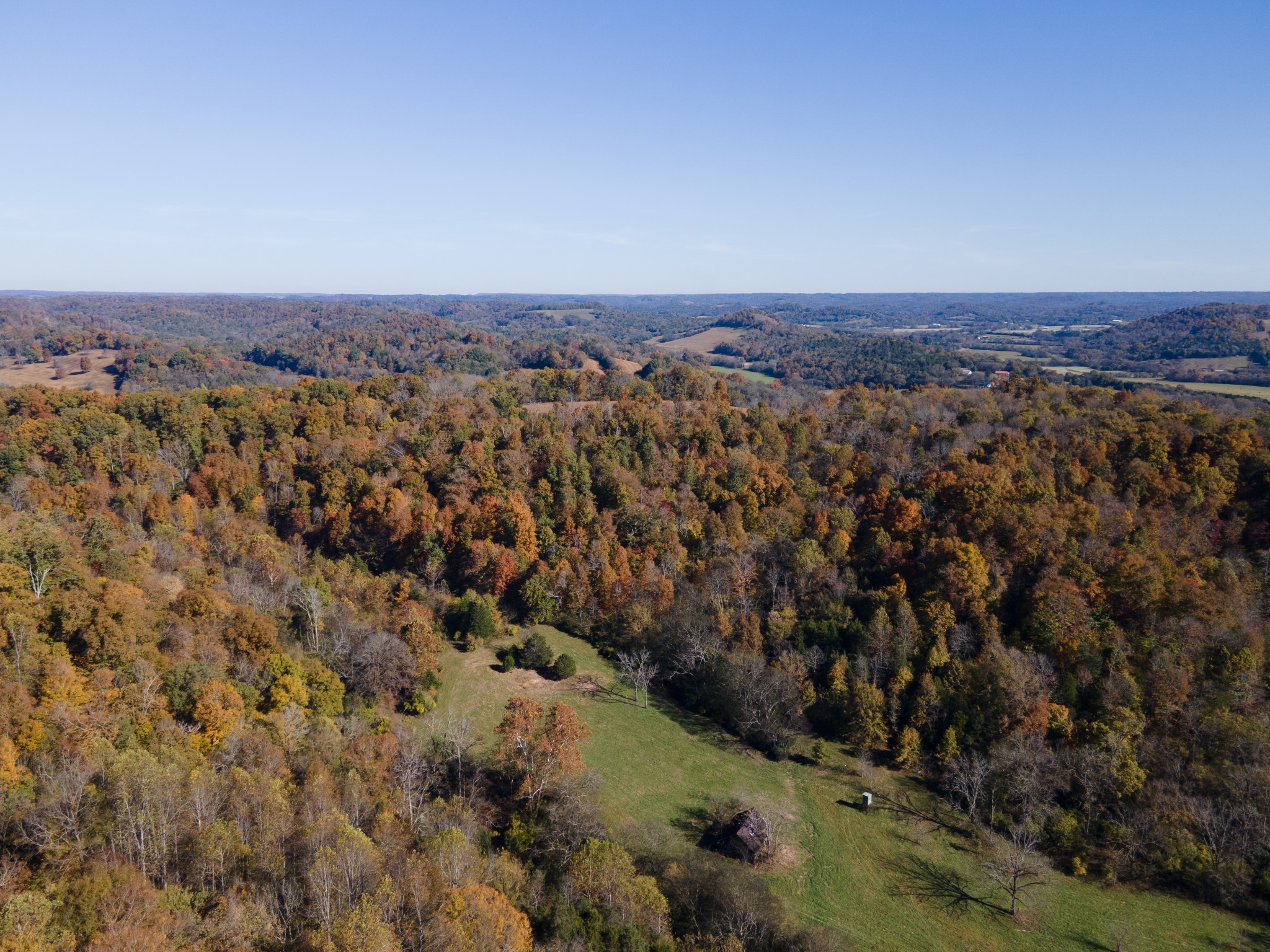 499 Tallent Road Pulaski, TN 38478 - Photo 33 of 38 an aerial view of house with yard and mountain in the back