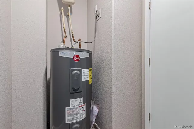 a view of a room with storage