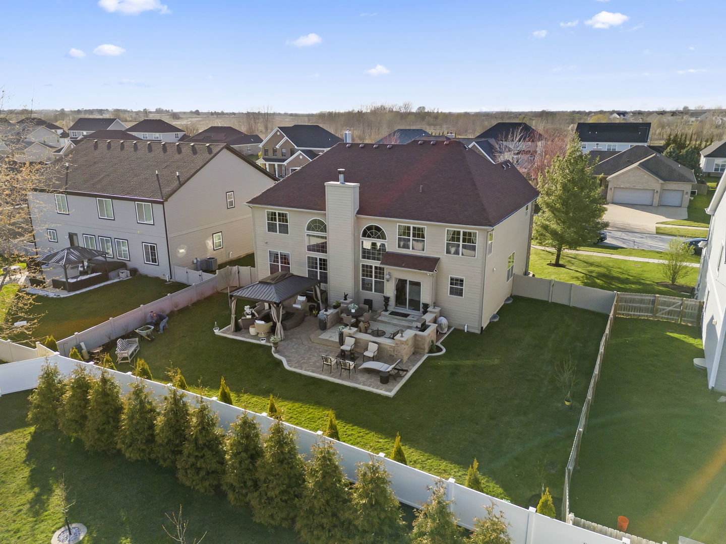 16441 Mueller Circle Plainfield, IL 60586 - Photo 39 of 50 an aerial view of a house with a ocean view