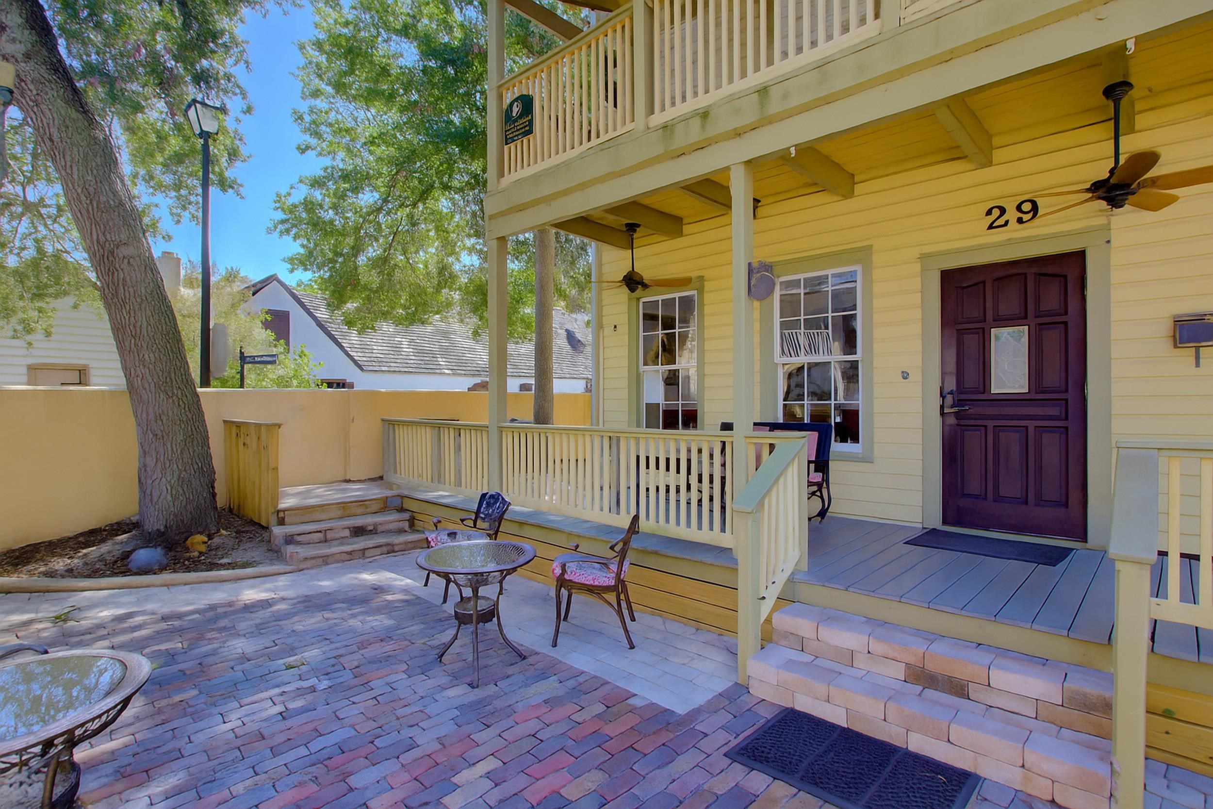 29 Cuna Street St. Augustine, FL 32084 - Photo 12 of 69 Wooden deck with a patio area