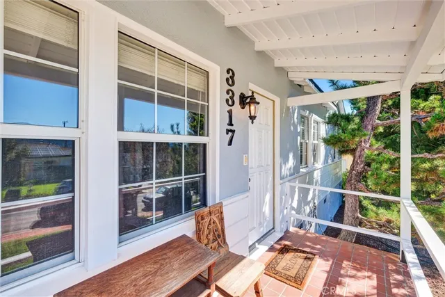 a view of an outdoor space with porch