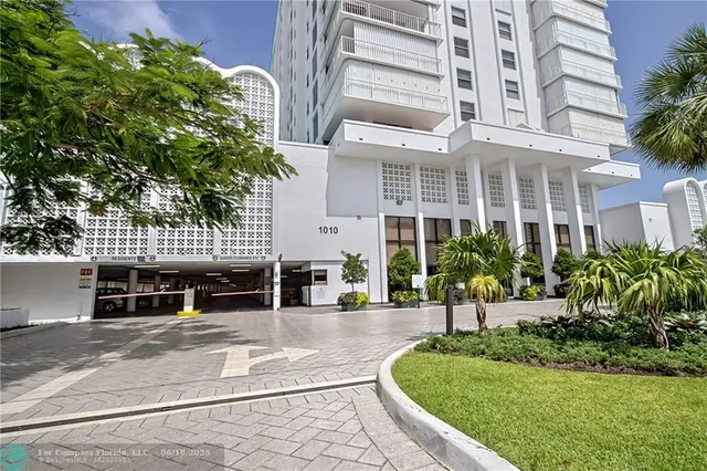 an outdoor space with patio