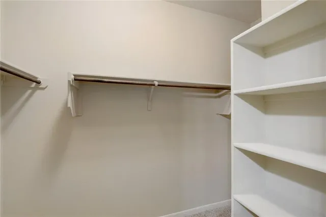 a close view of closet