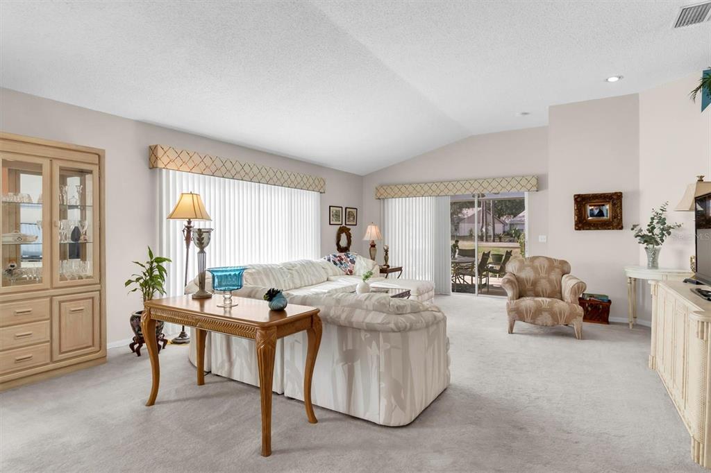 11634 Wheatfield Loop Hudson, FL 34667 - Photo 12 of 38 a living room with fireplace furniture and a table