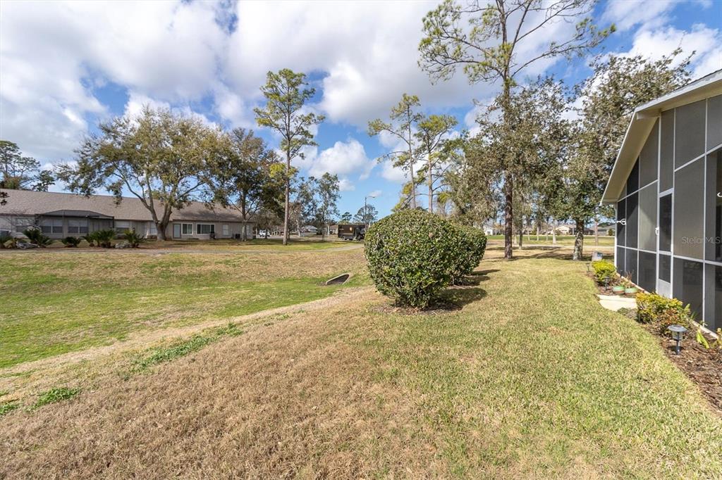 11634 Wheatfield Loop Hudson, FL 34667 - Photo 35 of 38 a view of a yard with an outdoor space