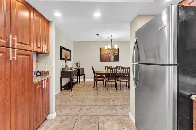 a view of dining room with furniture