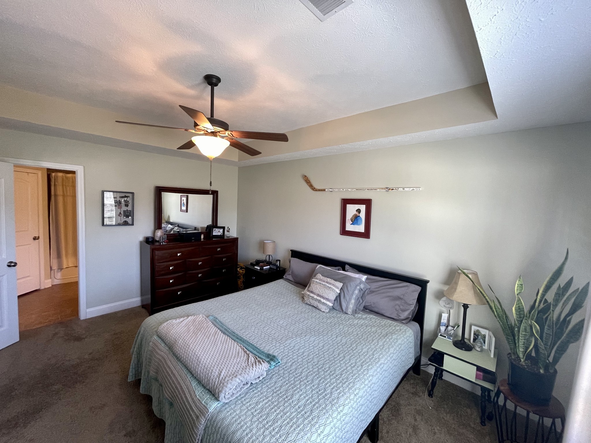 339 Golfview Lane Springfield, TN 37172 - Photo 22 of 34 a bedroom with a bed and a chandelier