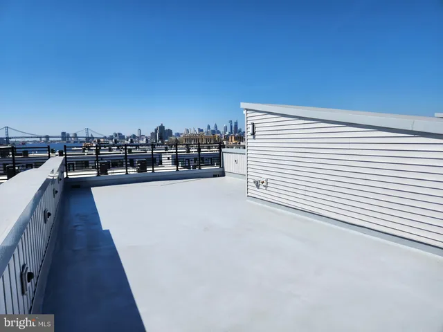 a view of a terrace with a chair