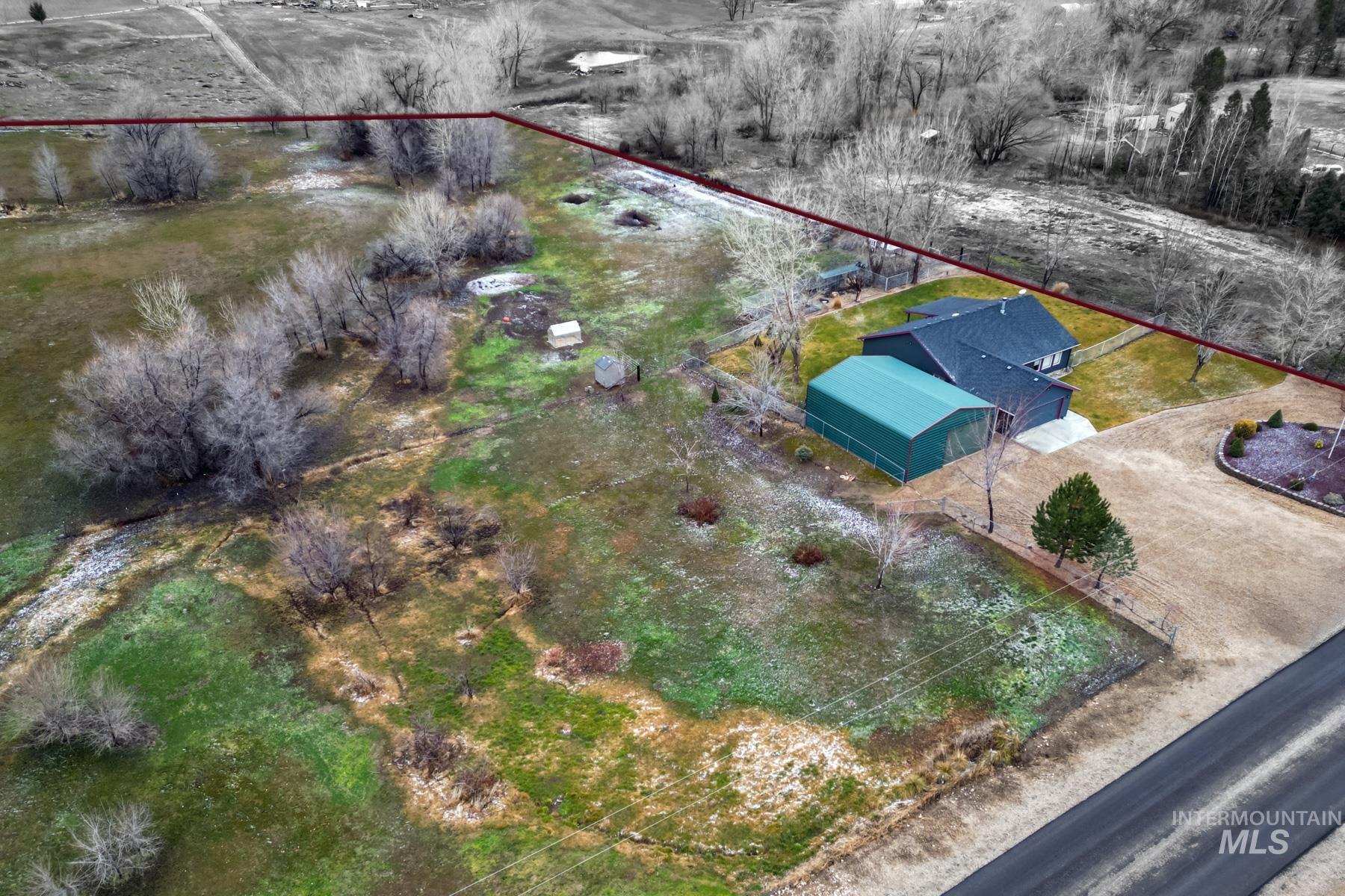 7500 Pleasant View Drive Caldwell, ID 83607 - Photo 26 of 43 Aerial view of sparsely populated area featuring property boundaries highlighted