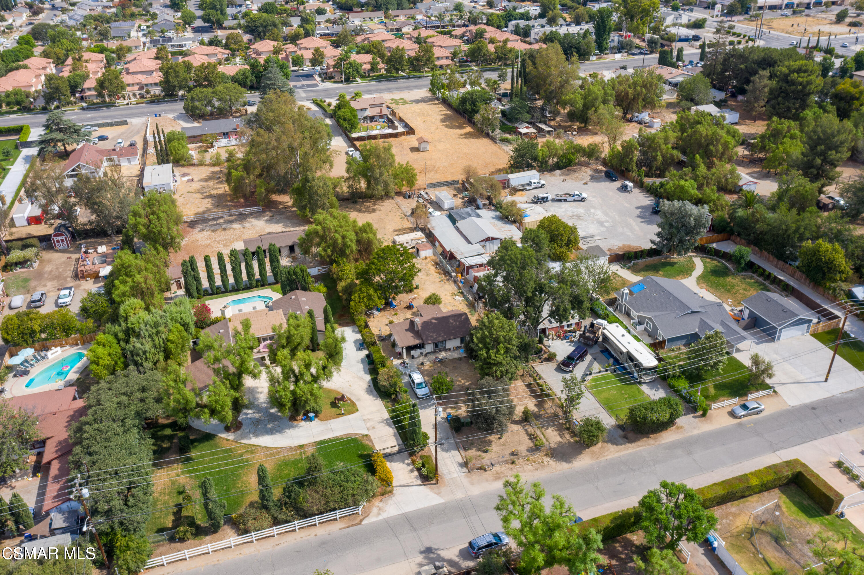 4281 Adam Road Simi Valley, CA 93063 - Photo 5 of 21 an aerial view of residential houses with outdoor space