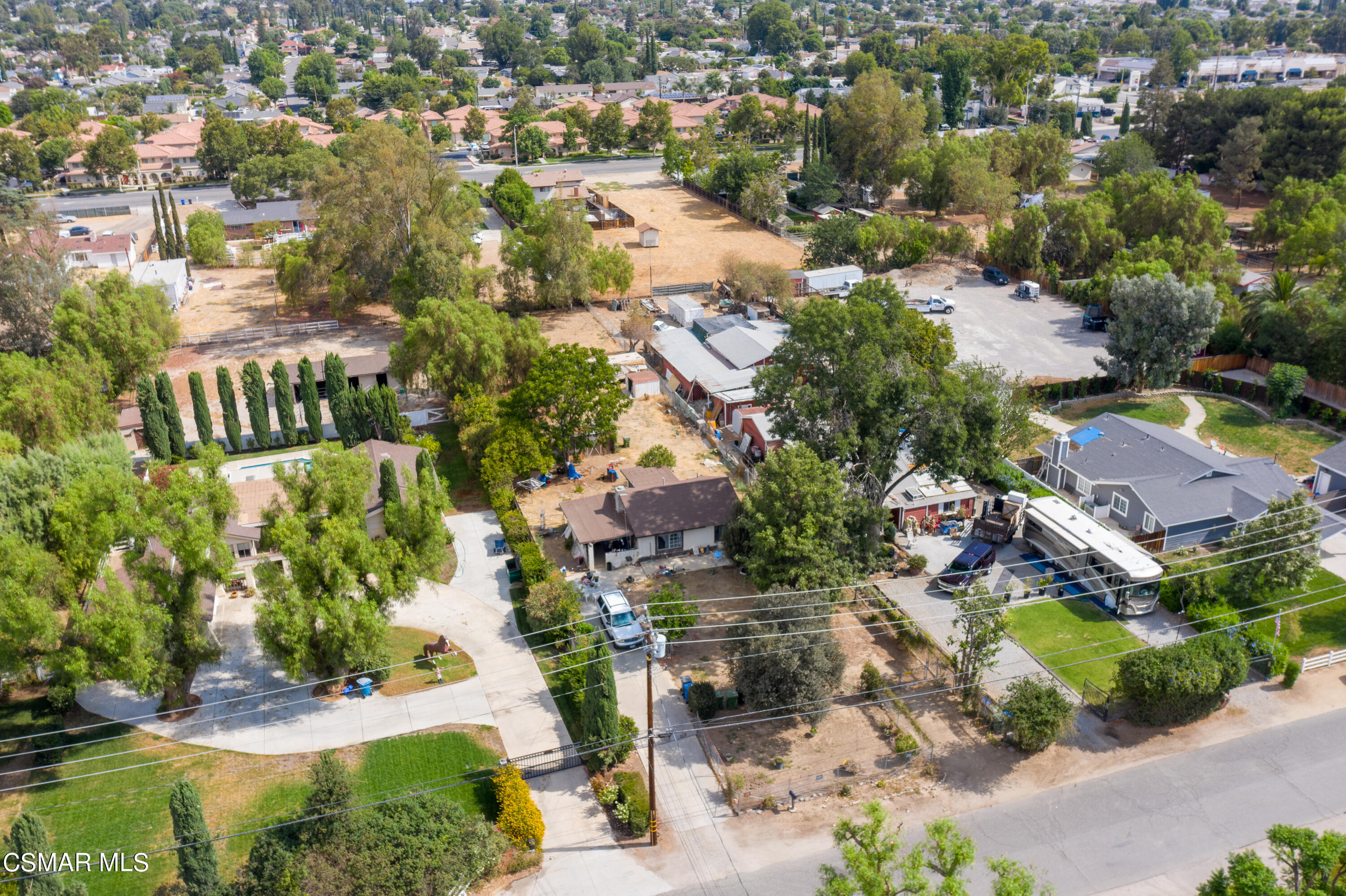 4281 Adam Road Simi Valley, CA 93063 - Photo 6 of 21 an aerial view of residential houses with outdoor space