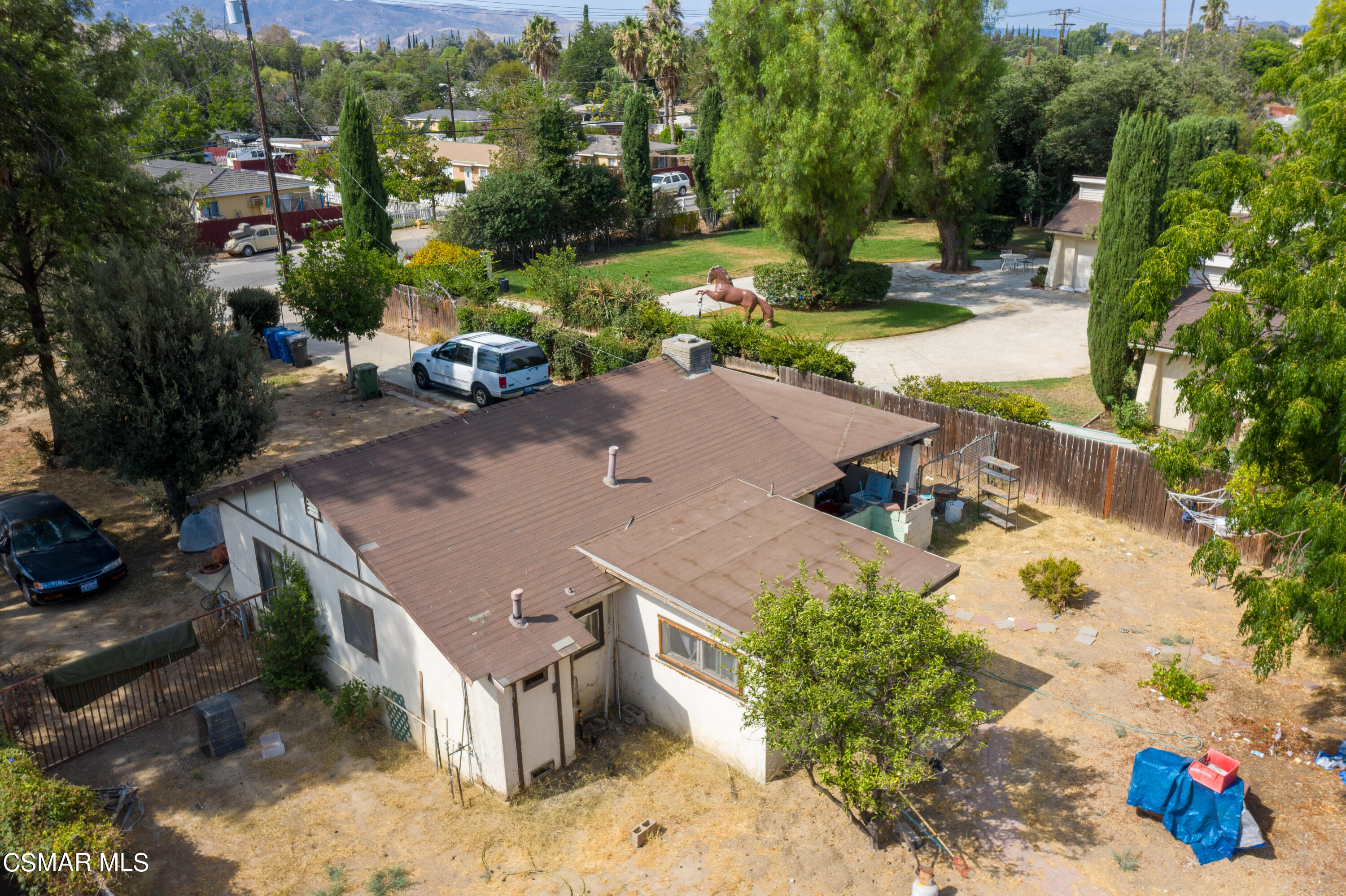 4281 Adam Road Simi Valley, CA 93063 - Photo 8 of 21 an aerial view of a house with a yard basket ball court and outdoor seating