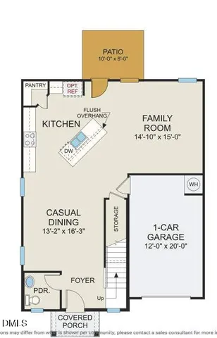 a front view of a house with a fireplace