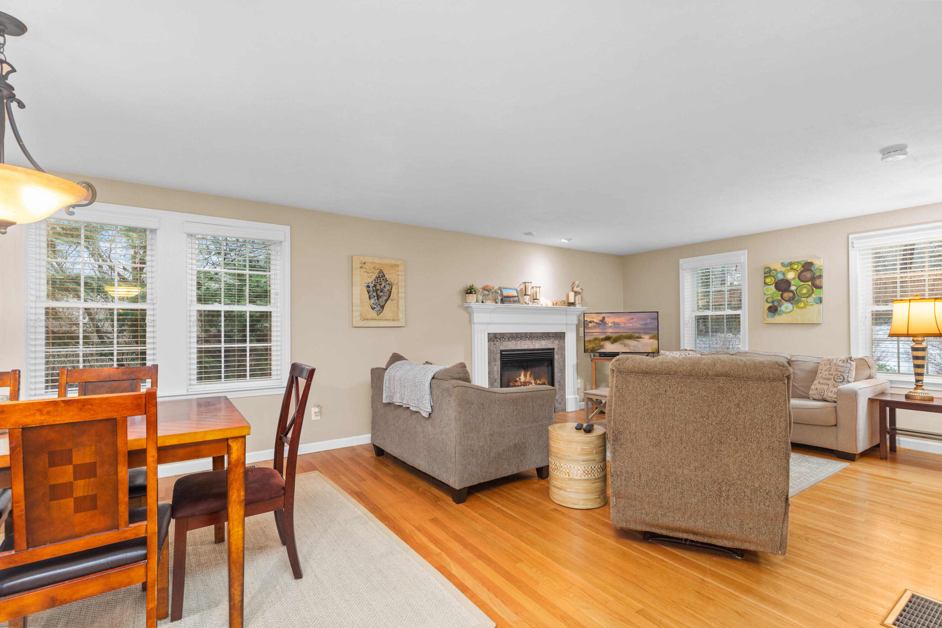5 Baker Road Wellfleet, MA 02667 - Photo 11 of 30 a living room with furniture and a fireplace