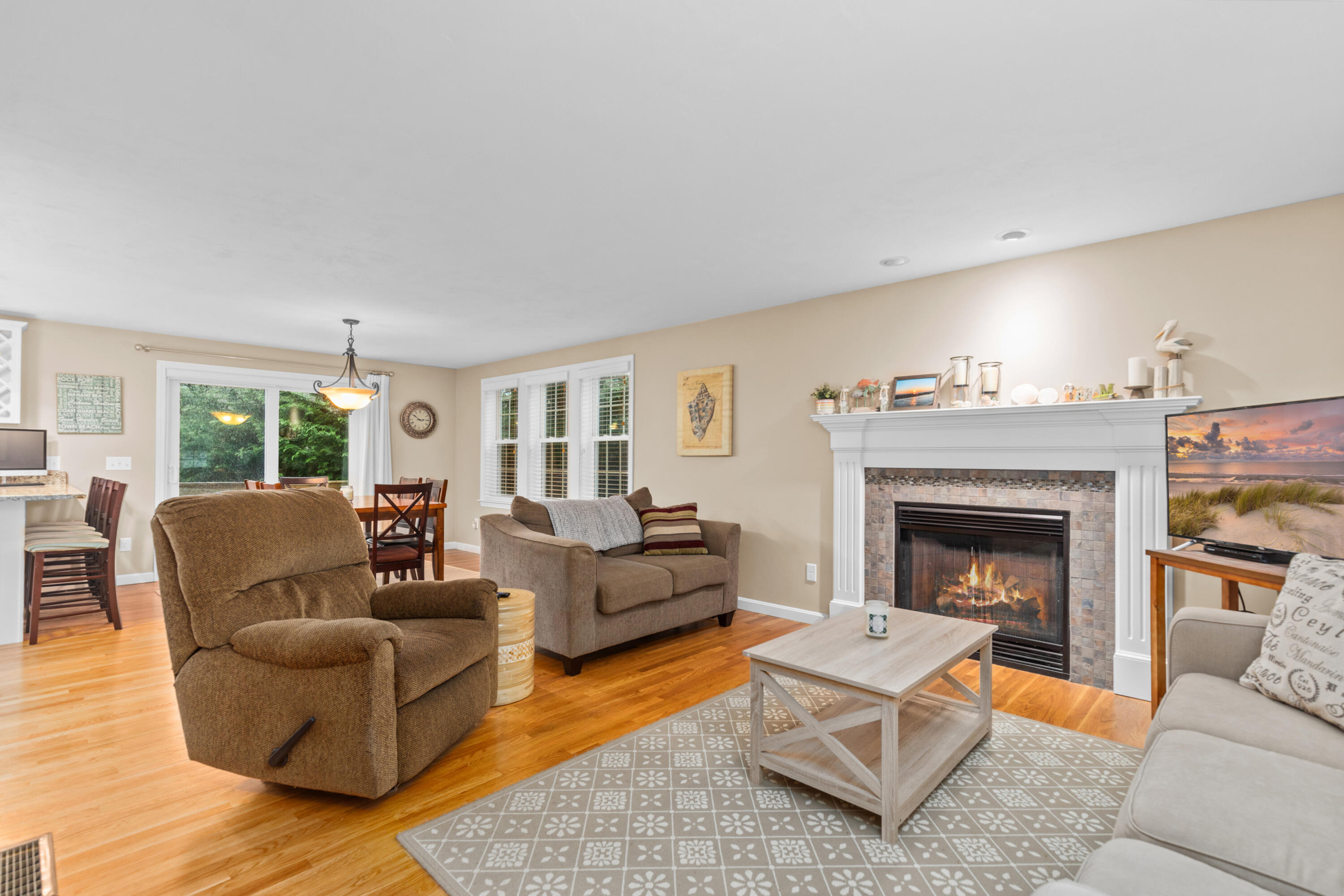 5 Baker Road Wellfleet, MA 02667 - Photo 13 of 30 a living room with furniture and a fireplace