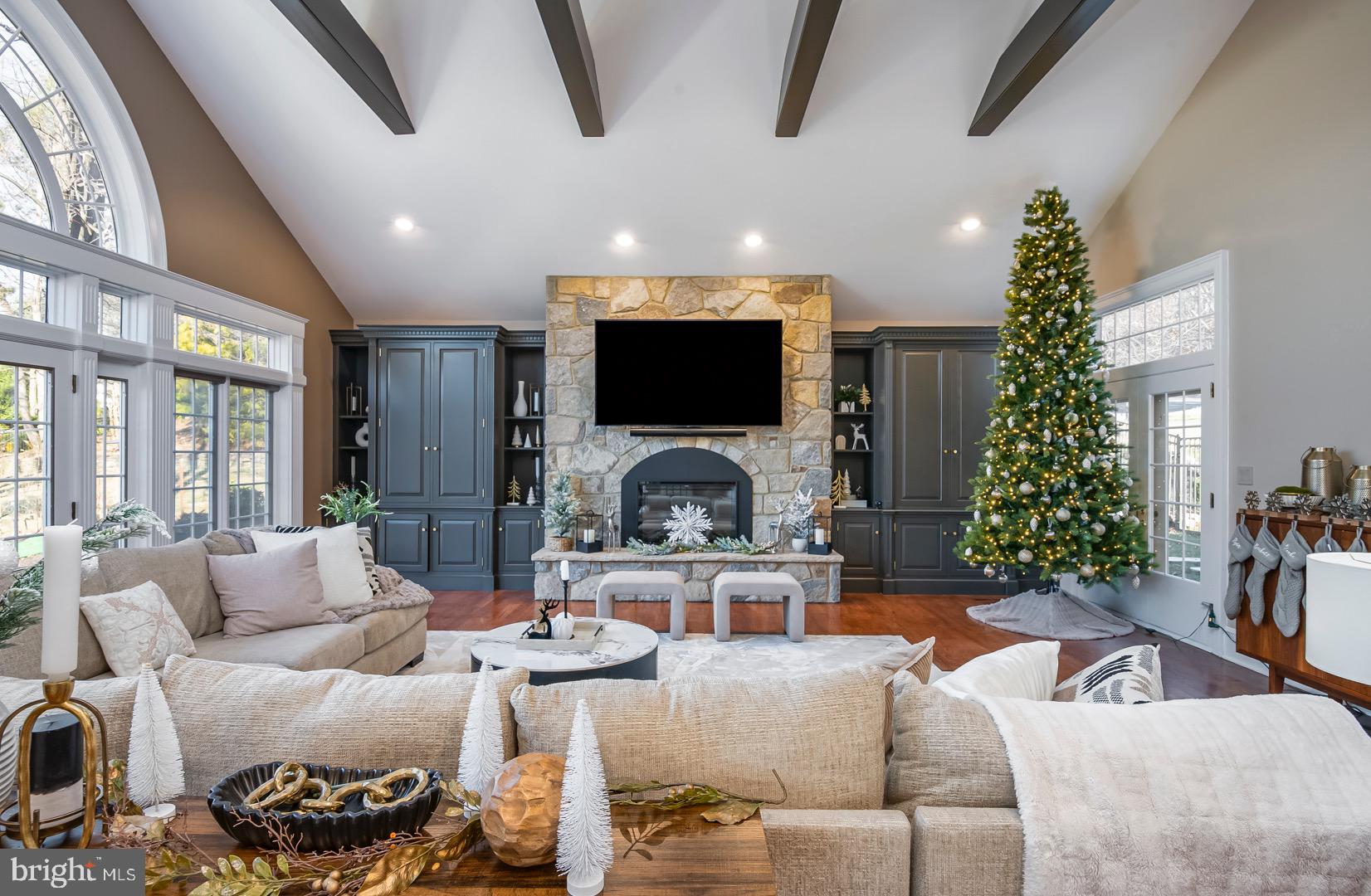 1504 Old Mill Road Reading, PA 19610 - Photo 19 of 79 Stone fireplace graces this well lit room