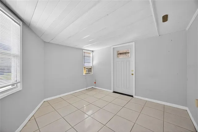 a view of an empty room