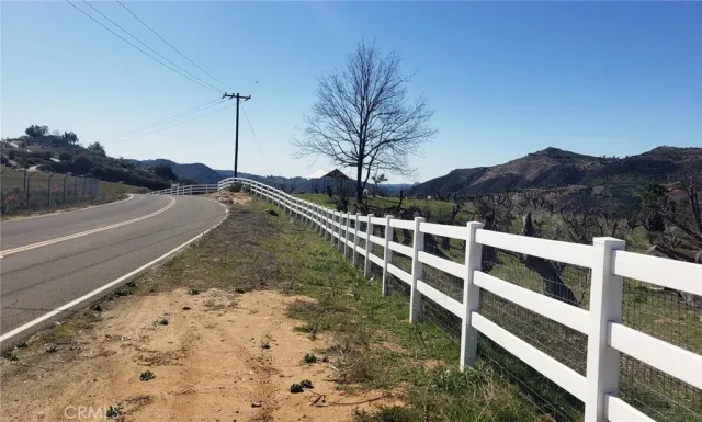 a view of a house with a mountain