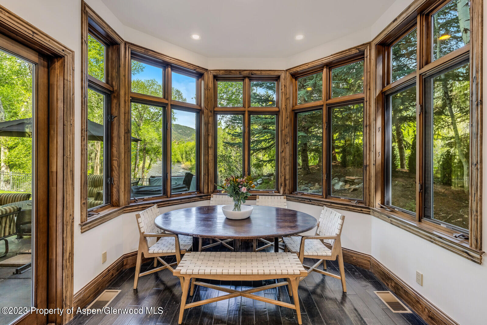 70 River Bend Road Snowmass, CO 81654 - Photo 20 of 70 a view of a dining room with furniture and window