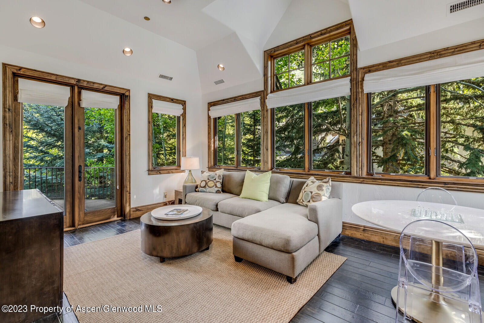 70 River Bend Road Snowmass, CO 81654 - Photo 49 of 70 a living room with furniture and a large window