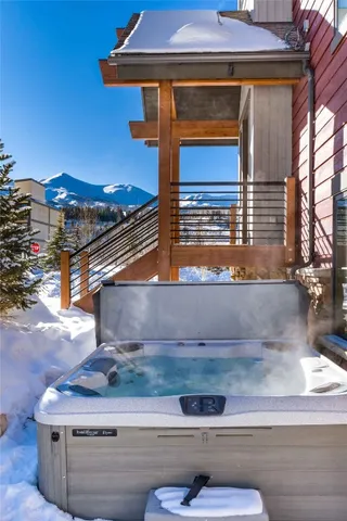 a view of building with wooden floor